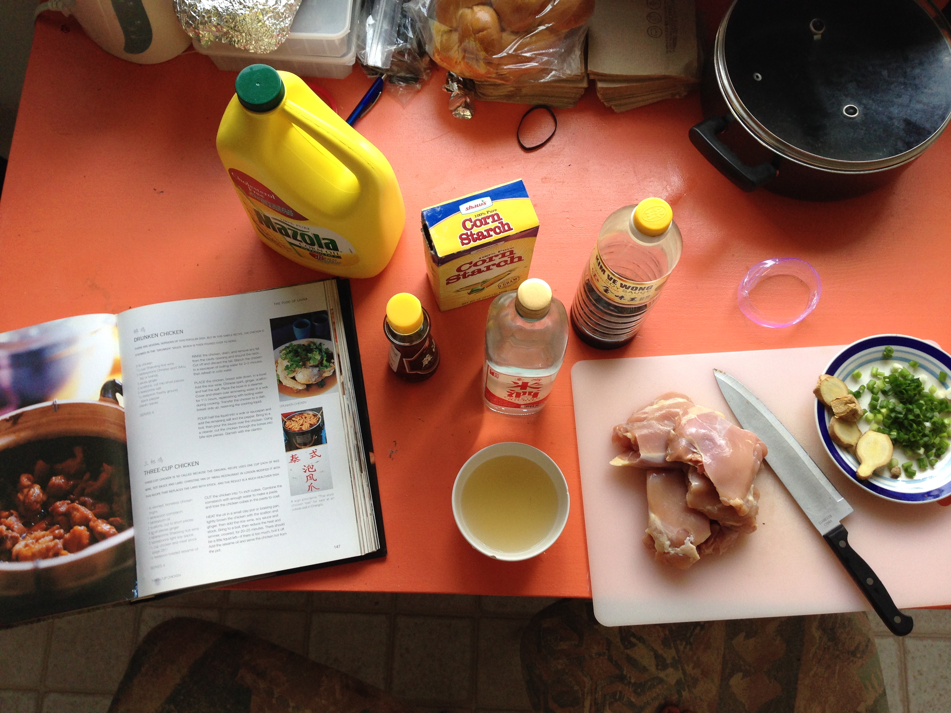 easy three cup chicken english